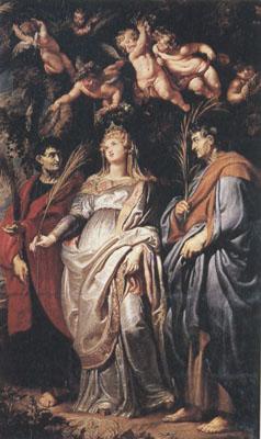 Peter Paul Rubens Saints Domitilla,Nereus and Achilleus (mk01) China oil painting art
